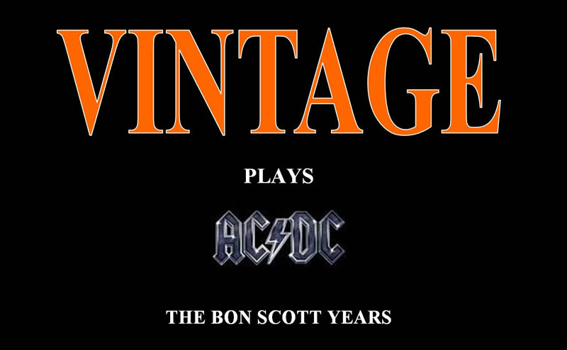 Vintage plays AC/DC - the Bon Scott years